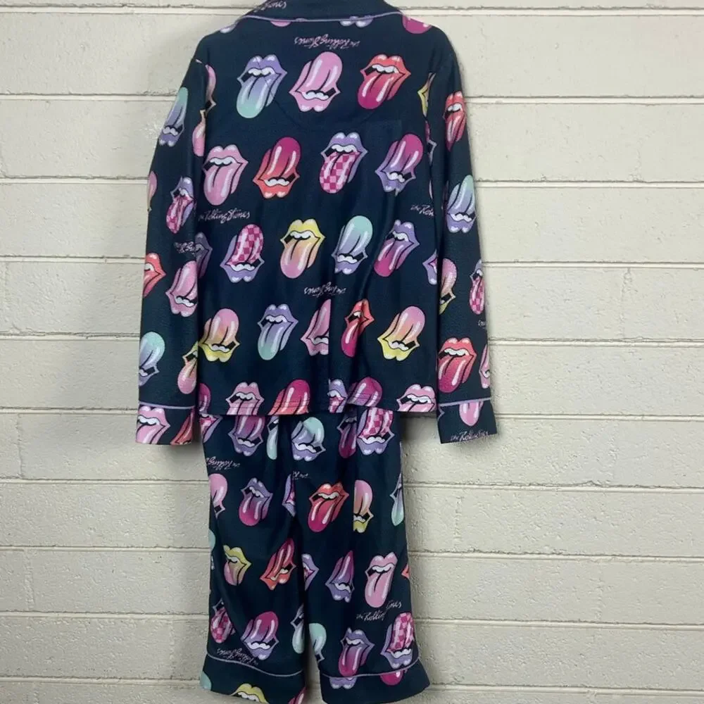 The Rolling Stones Girls Pajama Set size 7/8